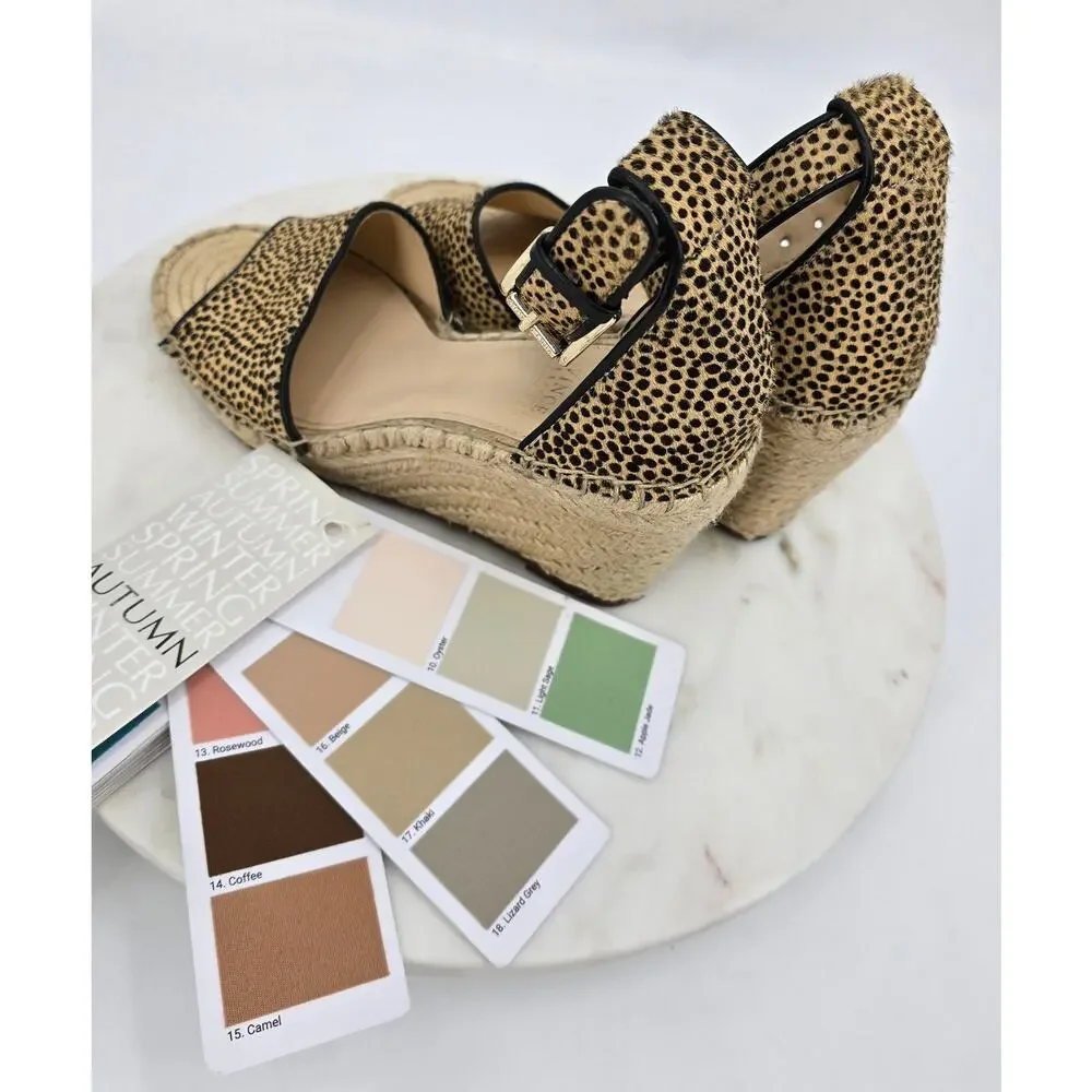 Vince Camuto VC-Leera‎ Cow Hair Espadrille Wedges